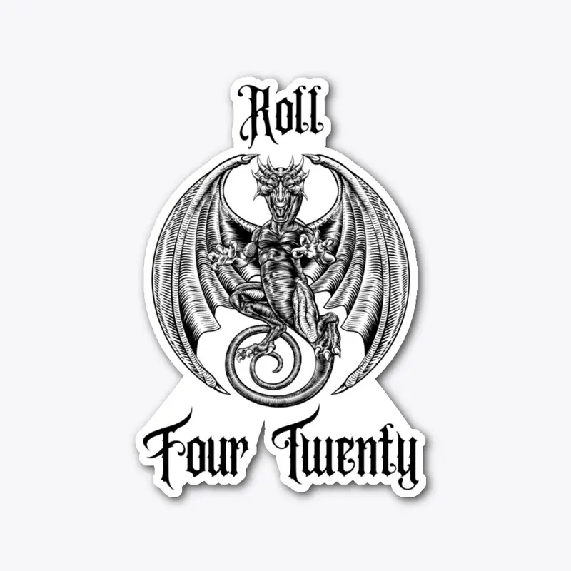 Roll four twenty dragon logo